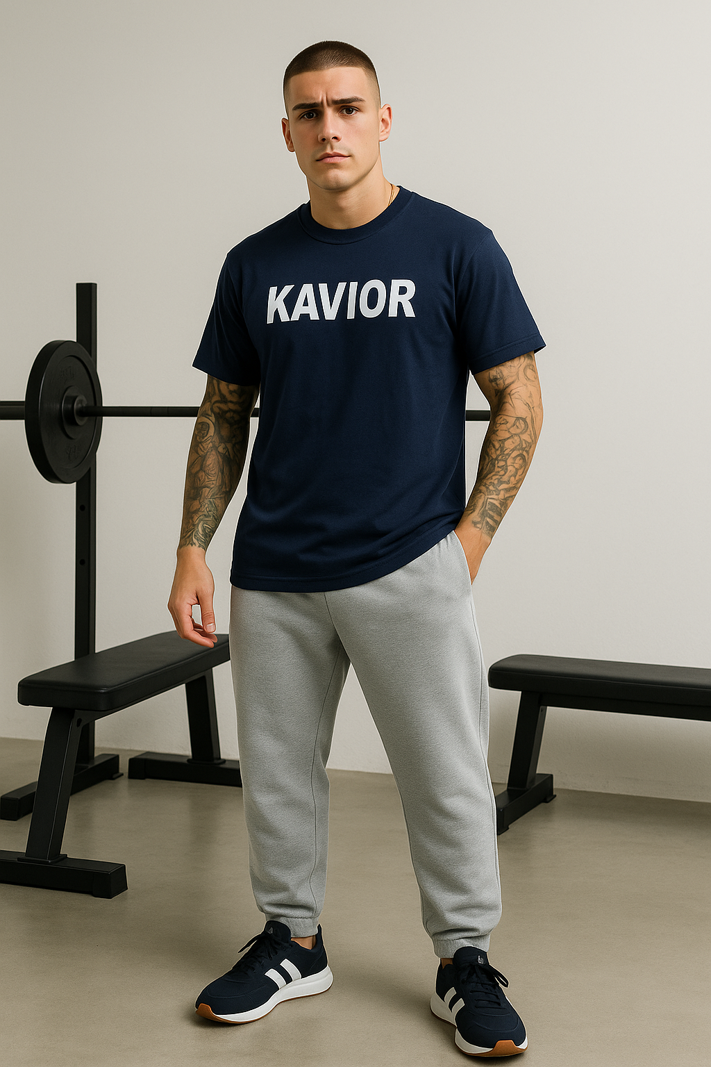 Blue Printed T-Shirt For Men